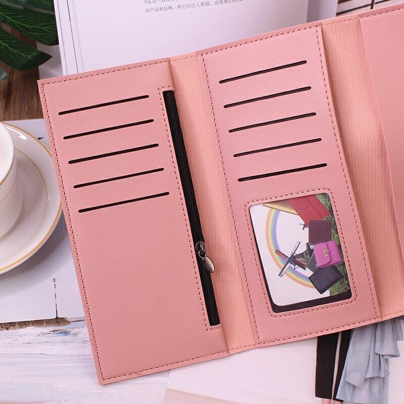 Minimalist long leather wallet | Simple & Trendy