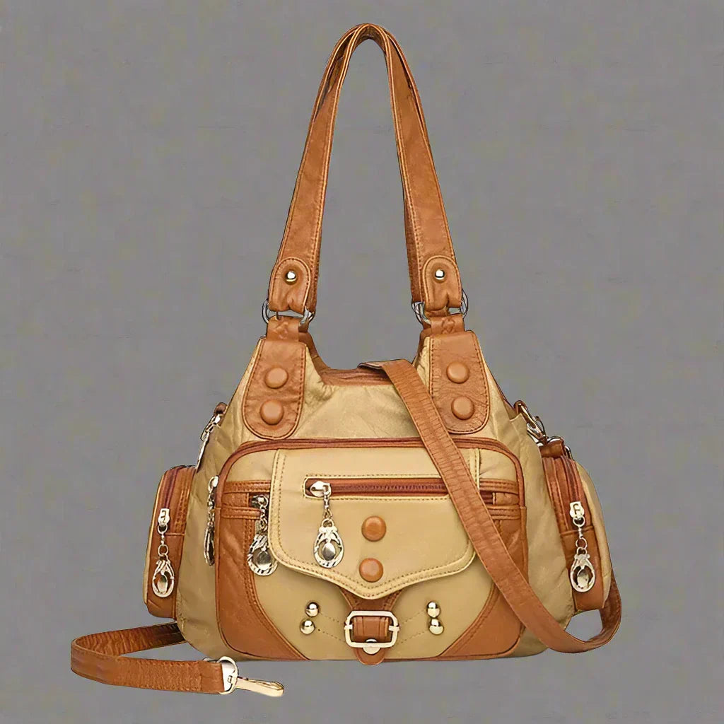 Aletta - Elegant shoulder bag in soft vegetable leather