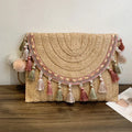 Melina - Retro shoulder bag with pompom