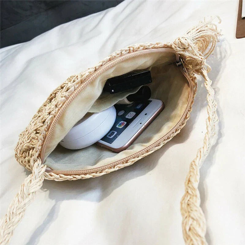 ChicWaves rattan shoulder bag