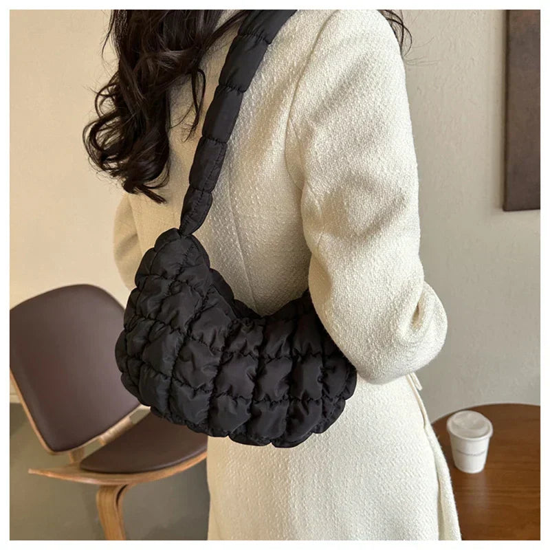 MarisaLuxe Elegant padded shoulder bag