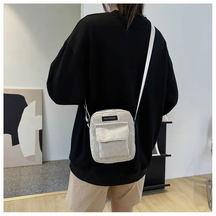 LivaTrend Corduroy shoulder bag