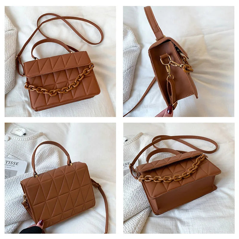 Glamoura Plaid Crossbody Shoulder Bag