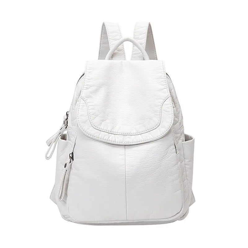 Lily | Washed leather backpack