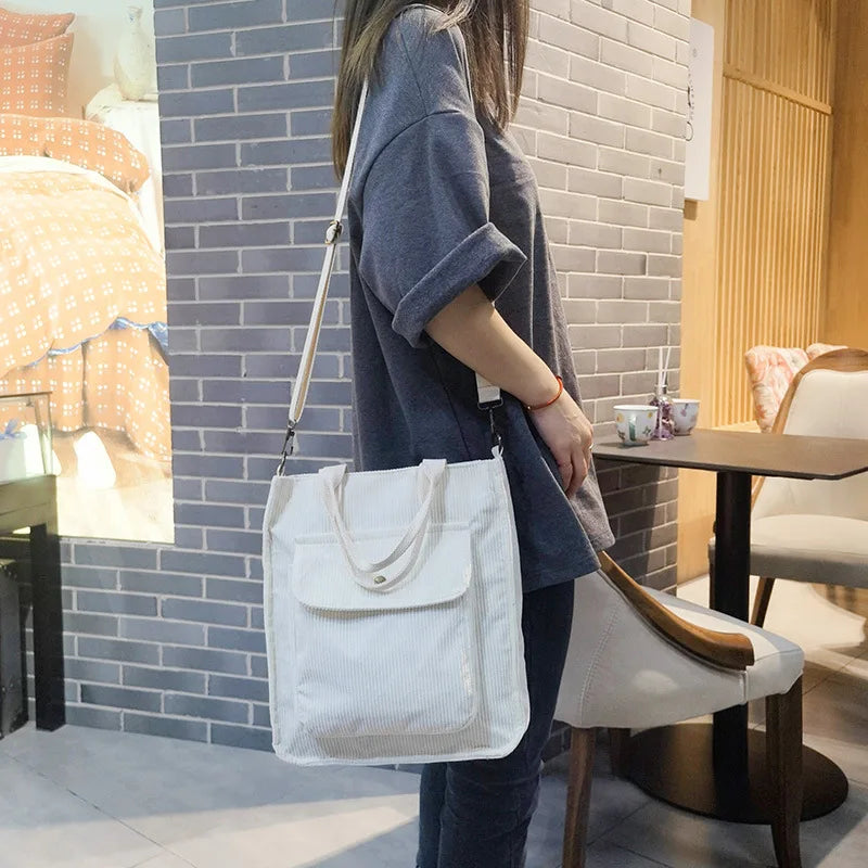 Corduroy shoulder bag by Fiora Design