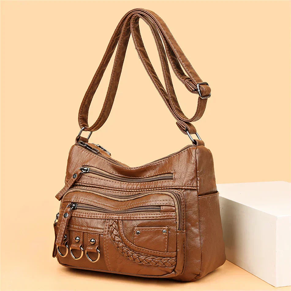 Ayla - Elegant vintage-style vegan leather handbags