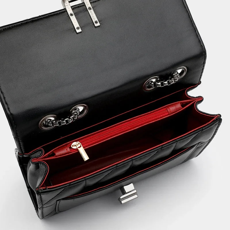 AuroraElegance leather shoulder bag