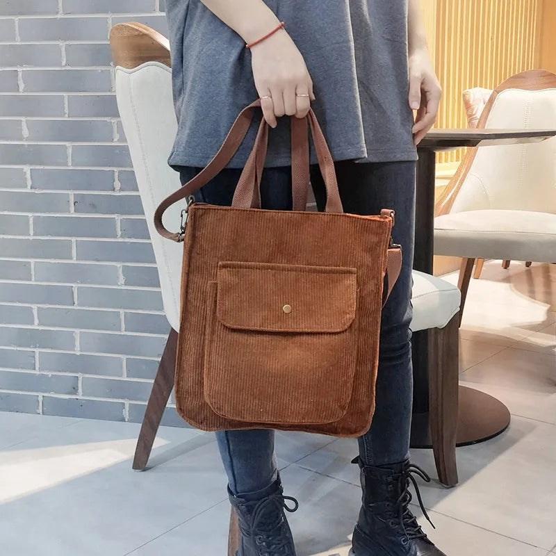 Corduroy shoulder bag by Fiora Design