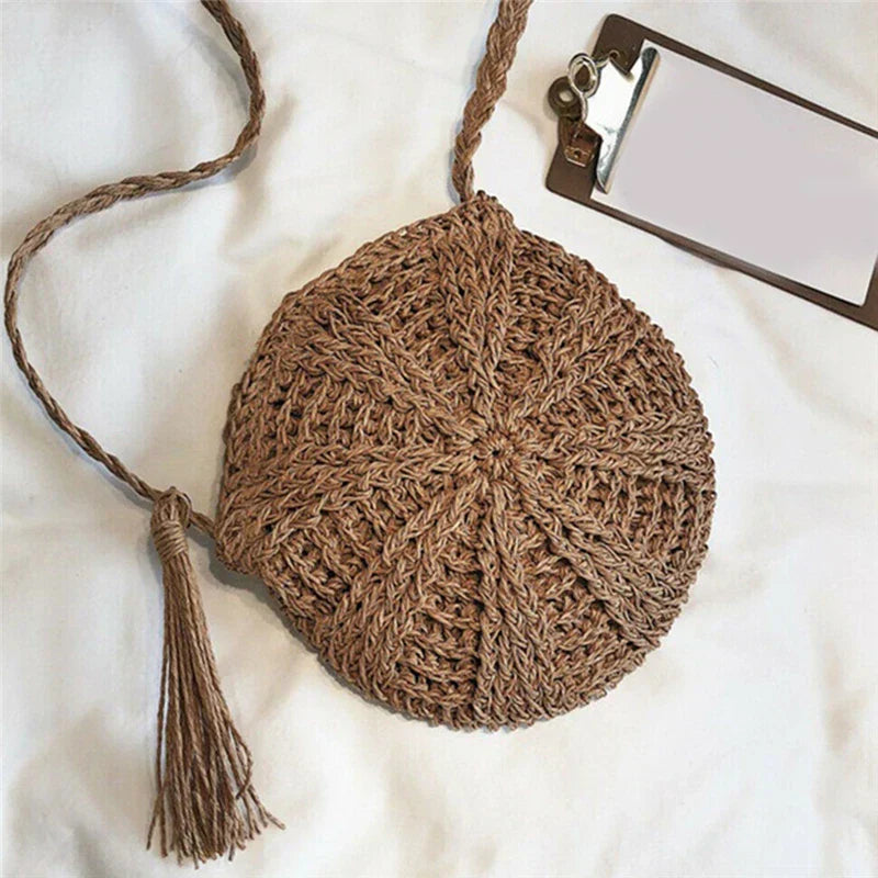 ChicWaves rattan shoulder bag