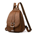 Women's leather backpack - Carolyn