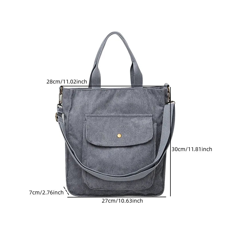 Corduroy shoulder bag by Fiora Design