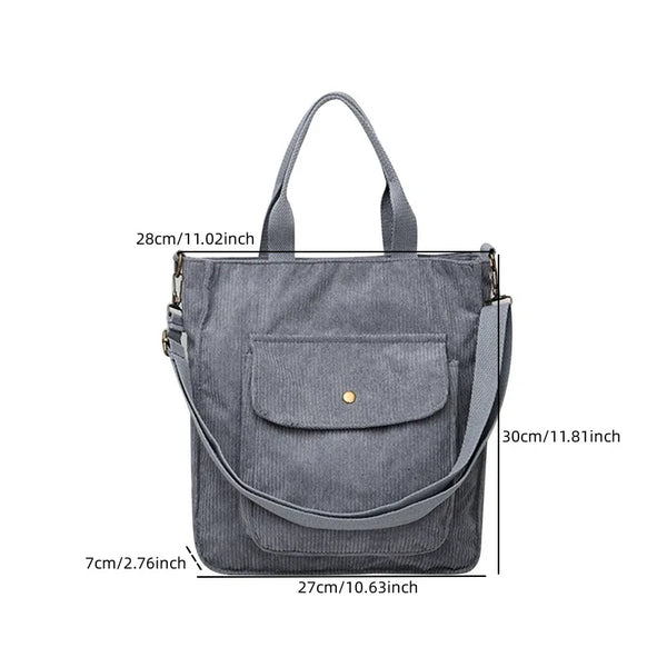 Corduroy shoulder bag by Fiora Design