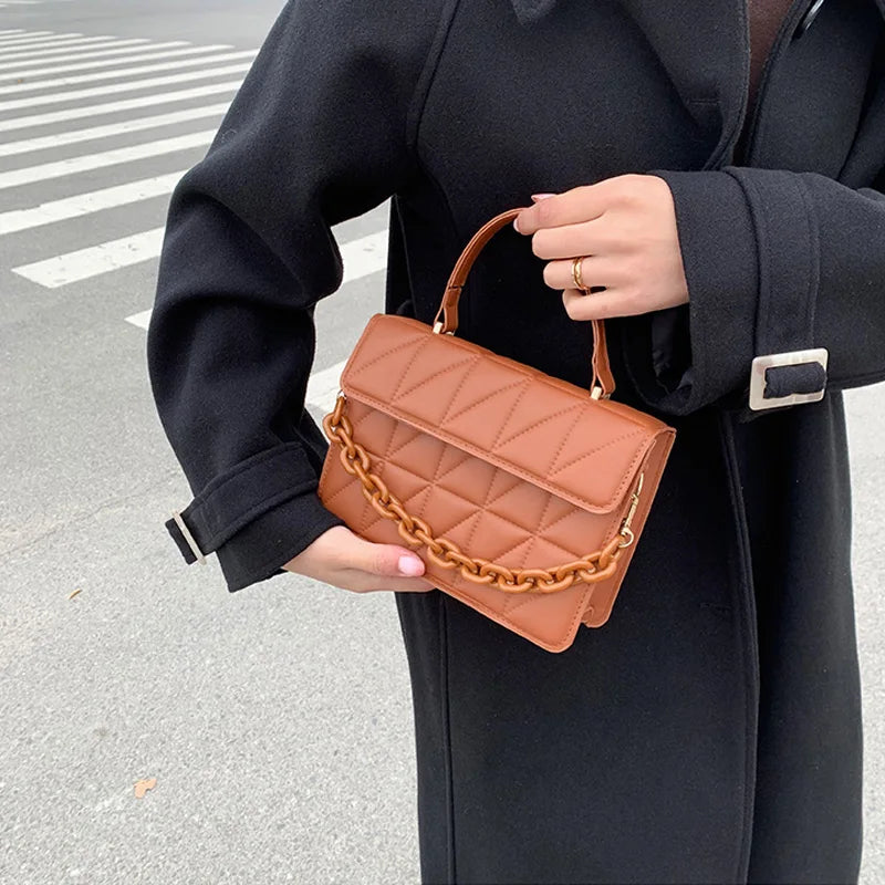 Glamoura Plaid Crossbody Shoulder Bag