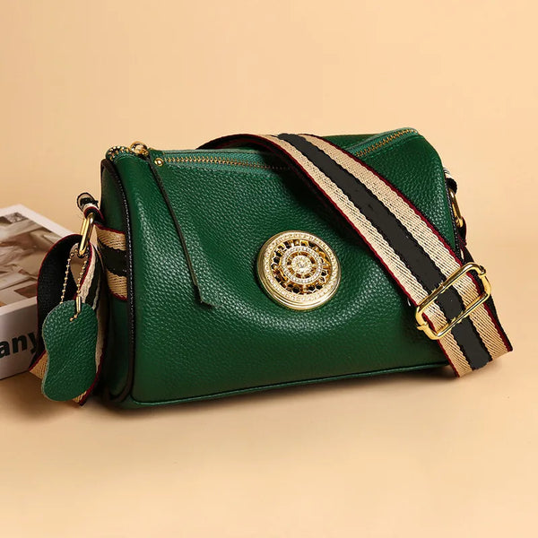 Aurelia Luxe Rotating leather handbag
