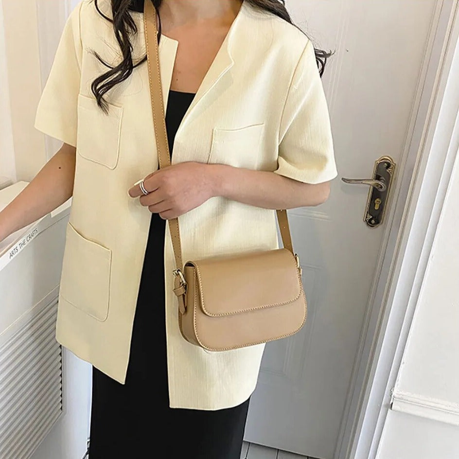 Priscilla - Elegant handmade leather shoulder bag