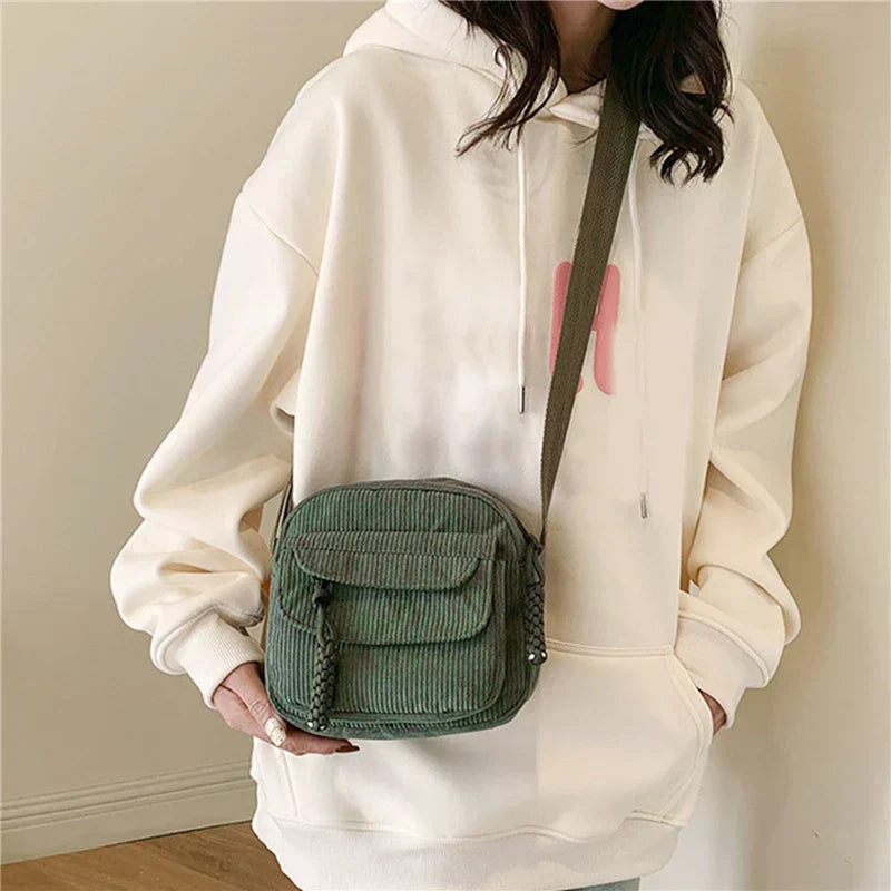 Corduroy shoulder bag - Juliana