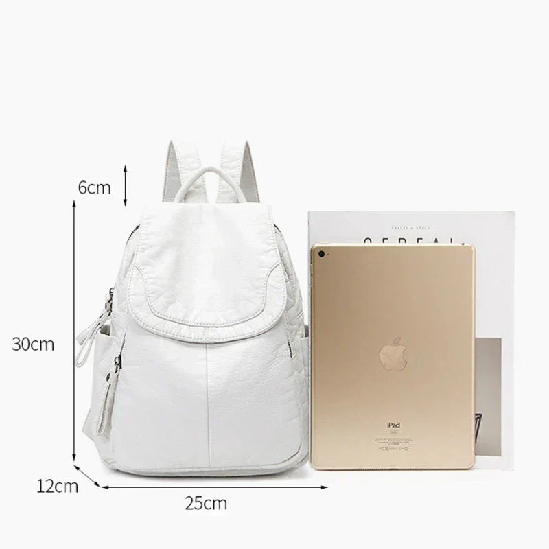Lily | Washed leather backpack