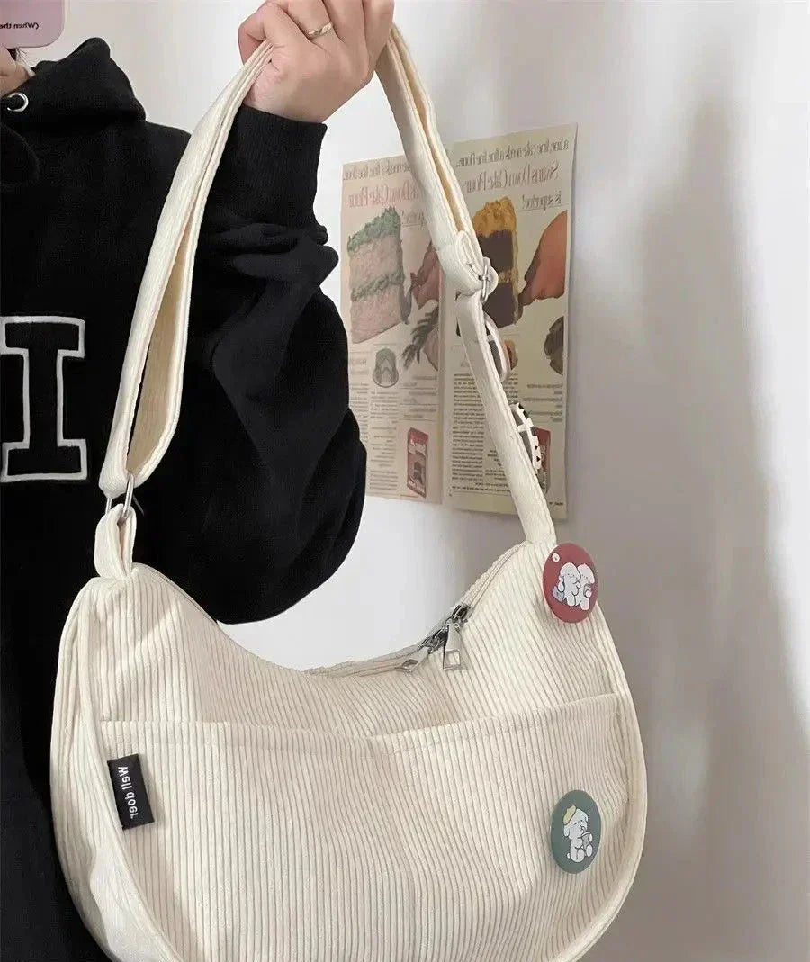 Corduroy shoulder bag - Kaylani