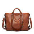 Sign | "Large leather shoulder bag".
