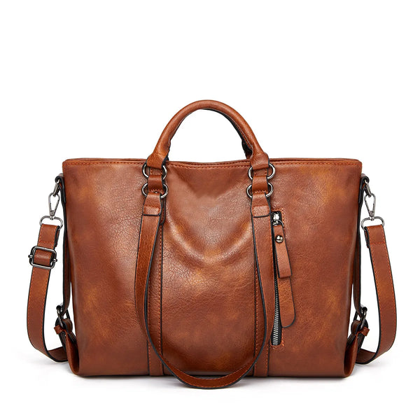 Sign | "Large leather shoulder bag".