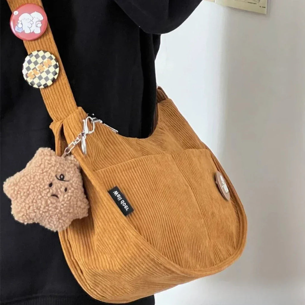 Corduroy shoulder bag - Kaylani