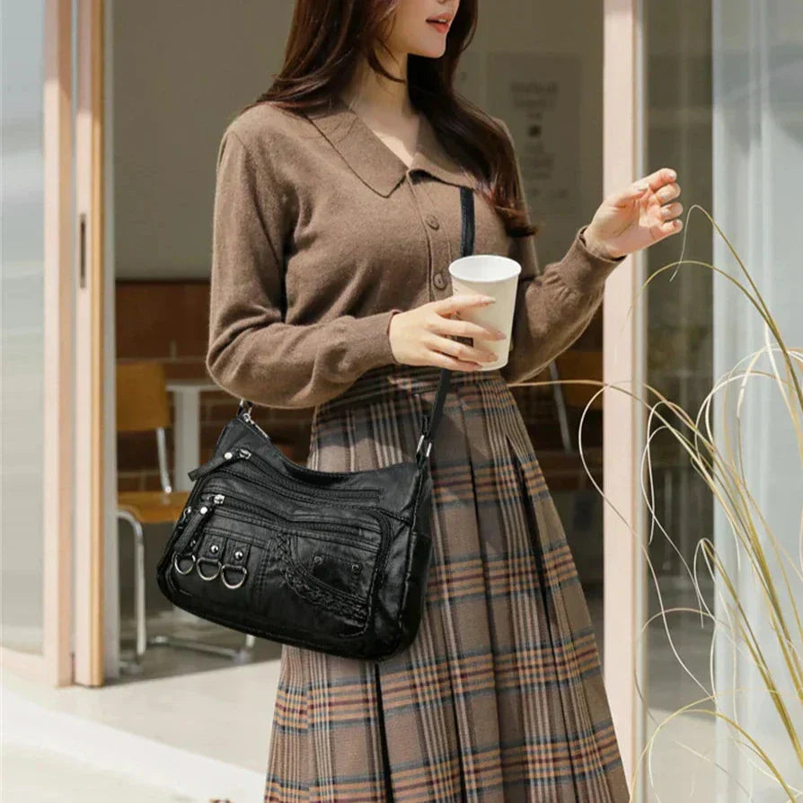 Ayla - Elegant vintage-style vegan leather handbags
