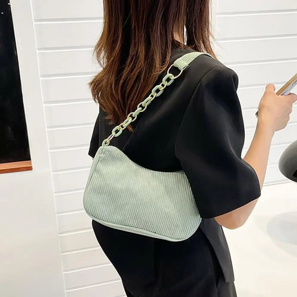 Eleganza Vintage corduroy shoulder bag