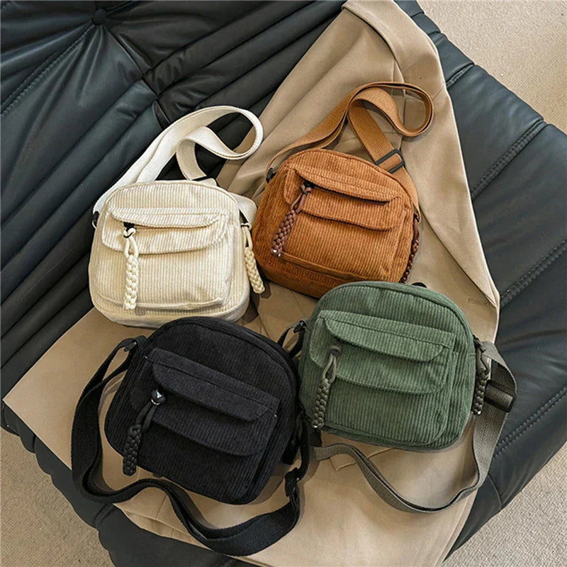 Corduroy shoulder bag - Juliana