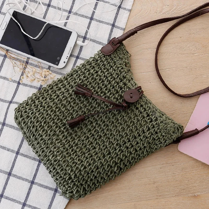 Sunkissed summer wicker shoulder bag