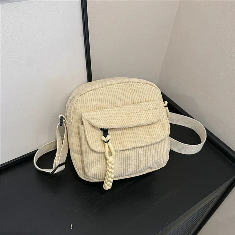 Corduroy shoulder bag - Juliana