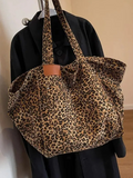 Sanne | Brown leopard print handbag