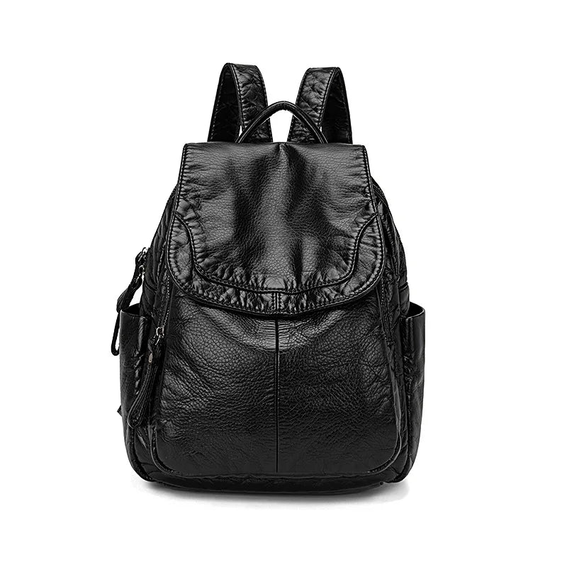 Lily | Washed leather backpack