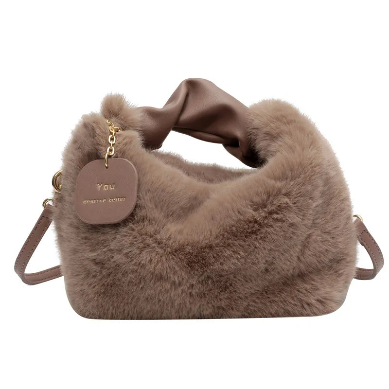 Down shoulder bag for women