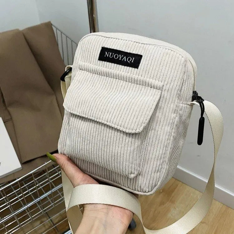 LivaTrend Corduroy shoulder bag