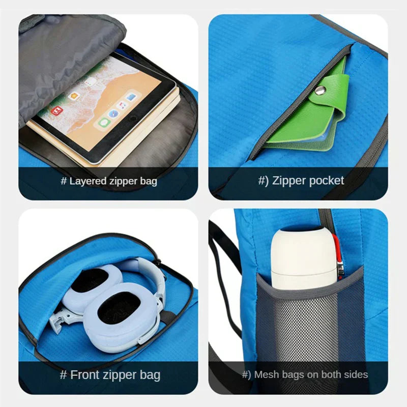ComfortPack - Ultra-light folding backpack for travel and hiking