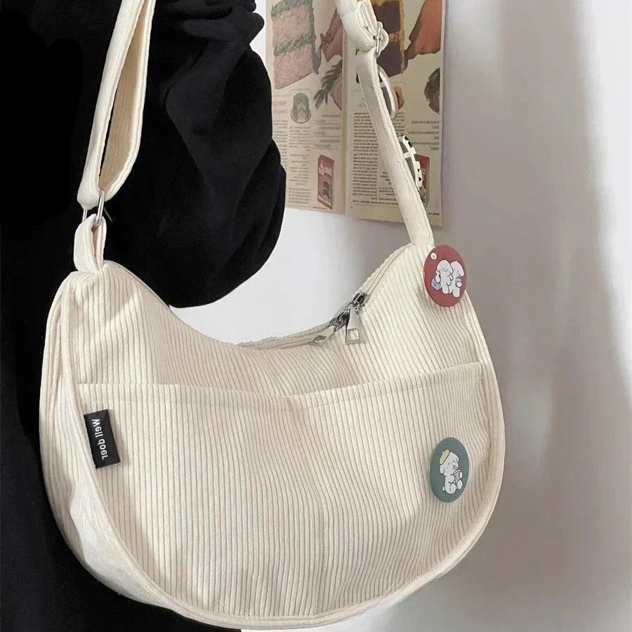 Corduroy shoulder bag - Kaylani