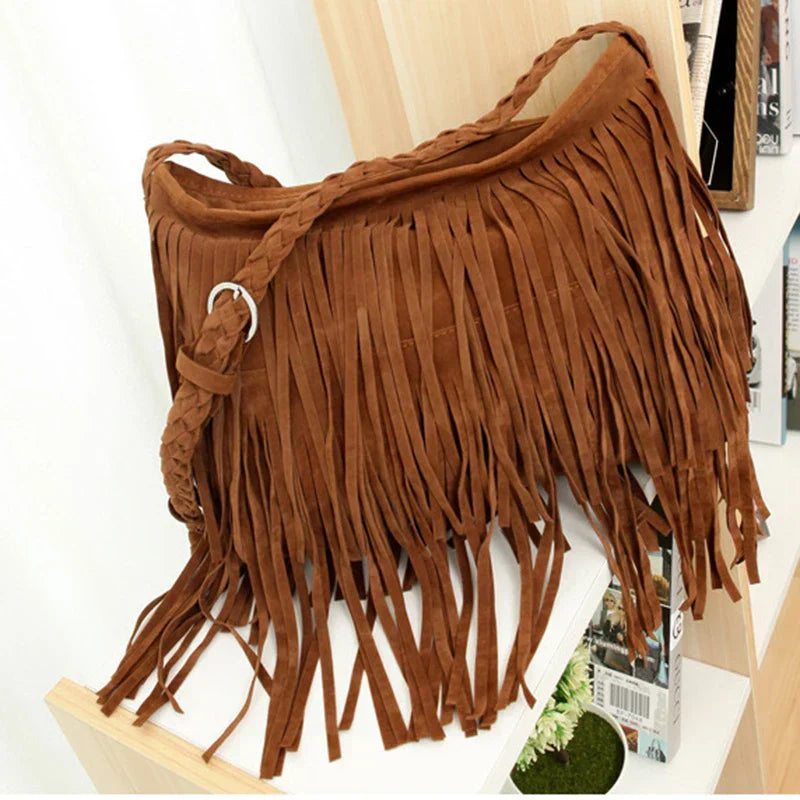 Avelon fringed shoulder bag