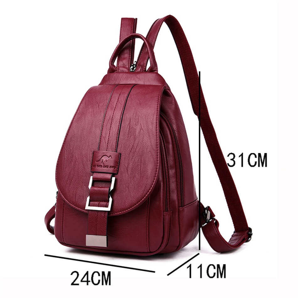Women's leather backpack - Ada