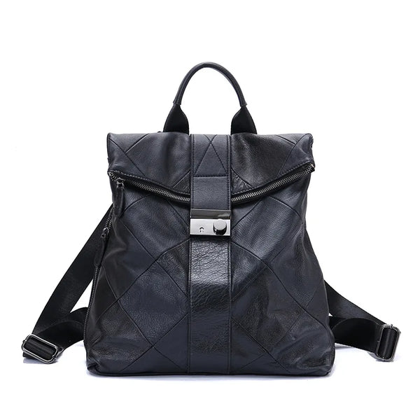 April | Elegant leatherette backpack for women