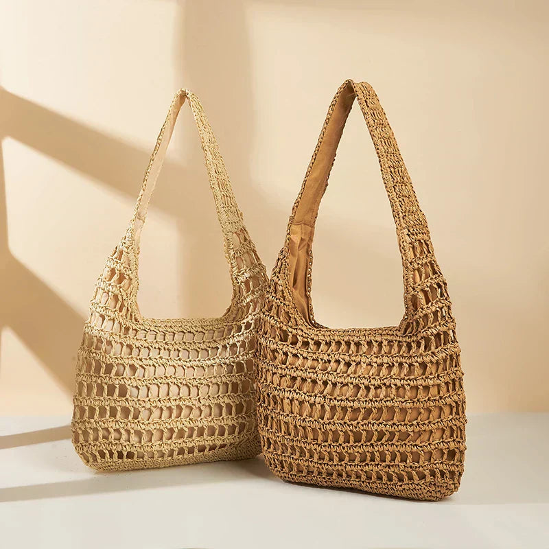 Lumina wicker shoulder bag