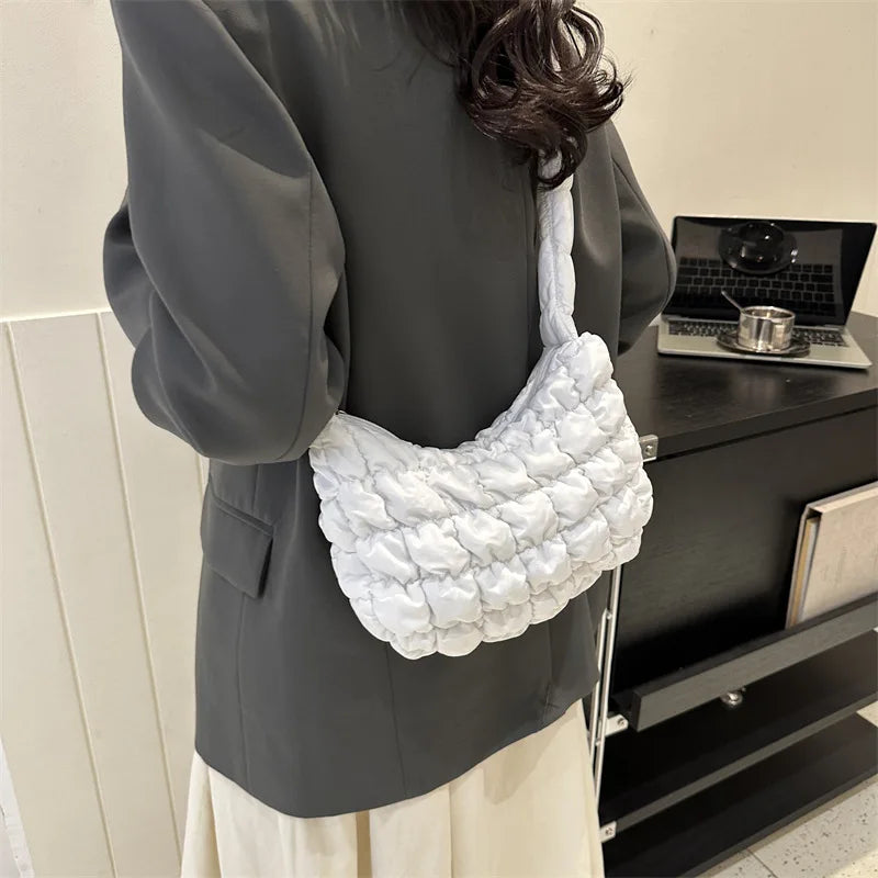 MarisaLuxe Elegant padded shoulder bag