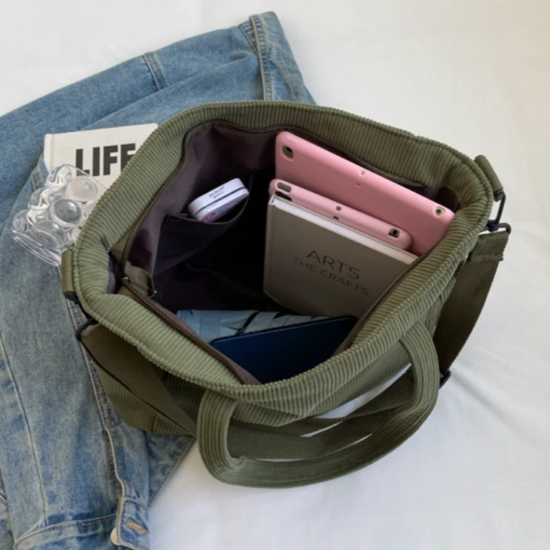 EcoTrail - Travel bag with corduroy shoulder strap