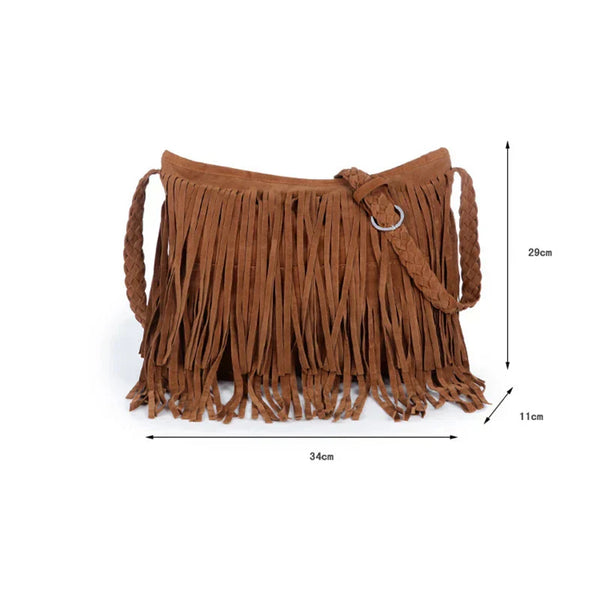 Avelon fringed shoulder bag