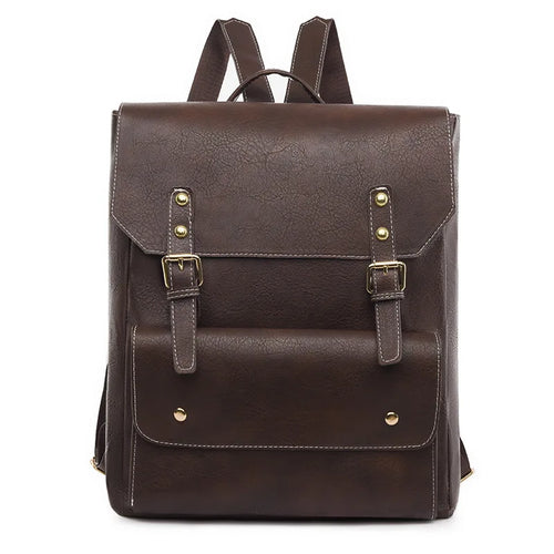 Amelia | Timeless backpack with buckle and flap for travel and laptop