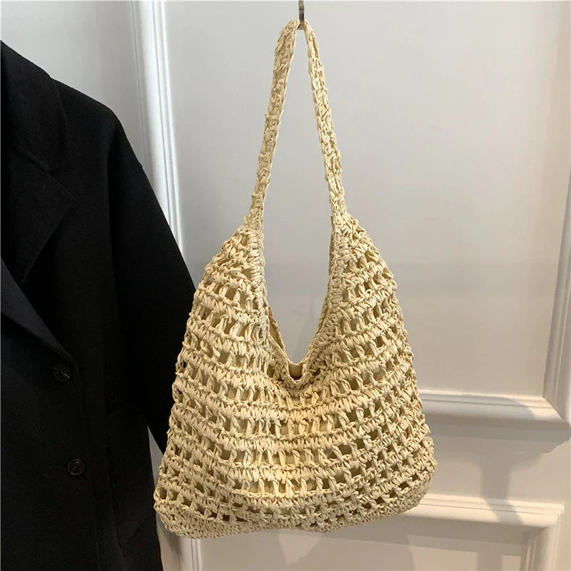 Lumina wicker shoulder bag