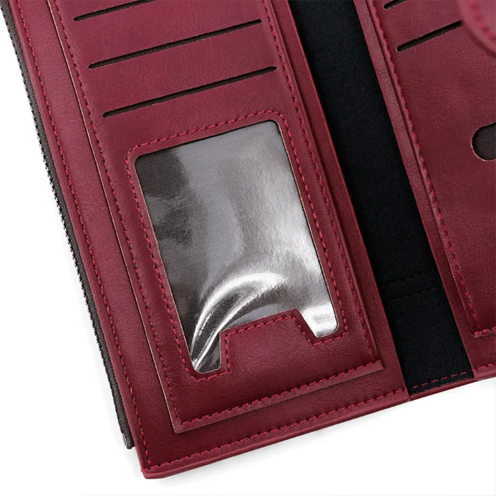 Long leather wallet | Practical and elegant