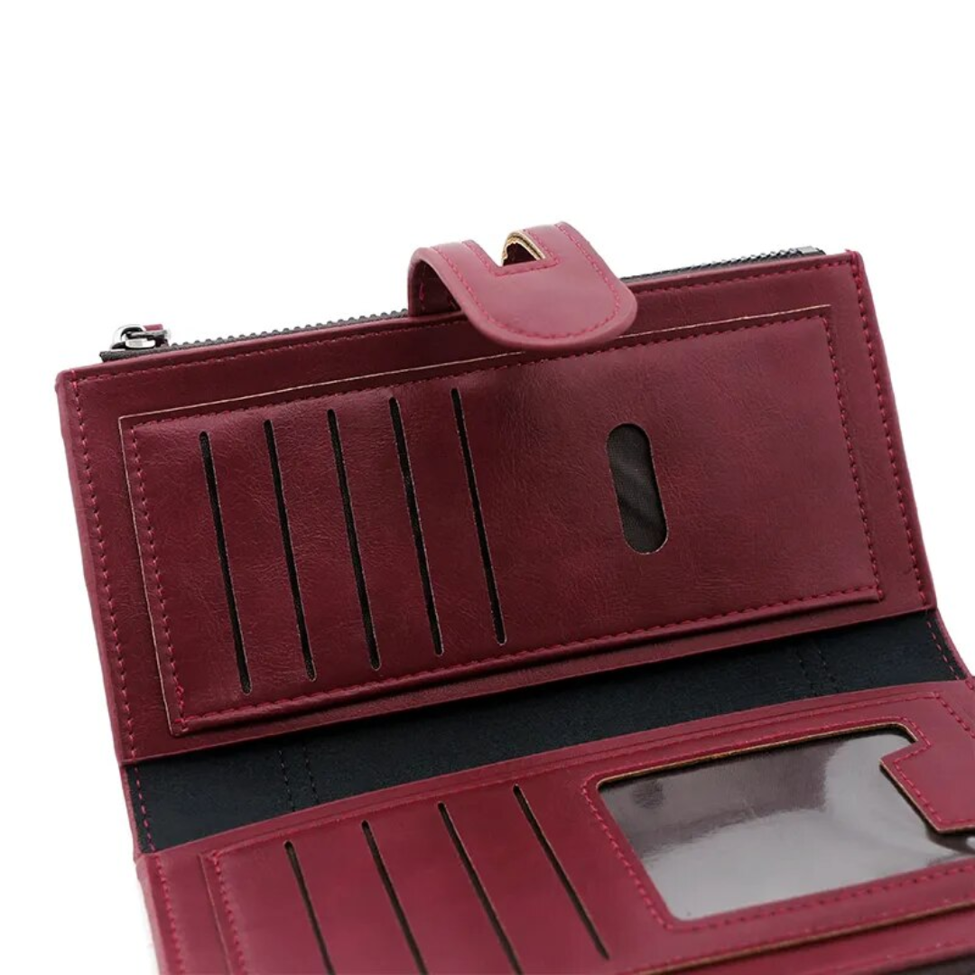 Long leather wallet | Practical and elegant
