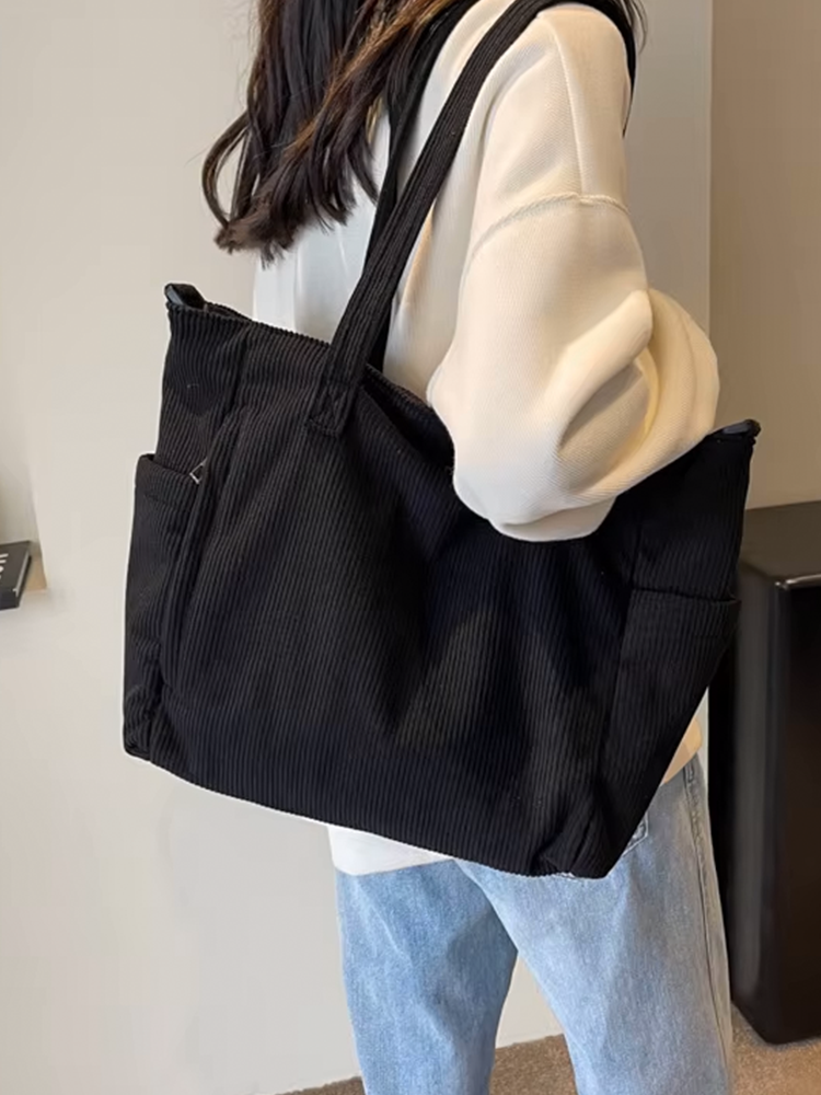 Tessa | Square Corduroy Shoulder Bag