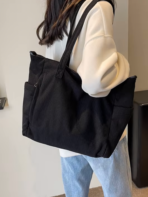 Tessa | Square Corduroy Shoulder Bag