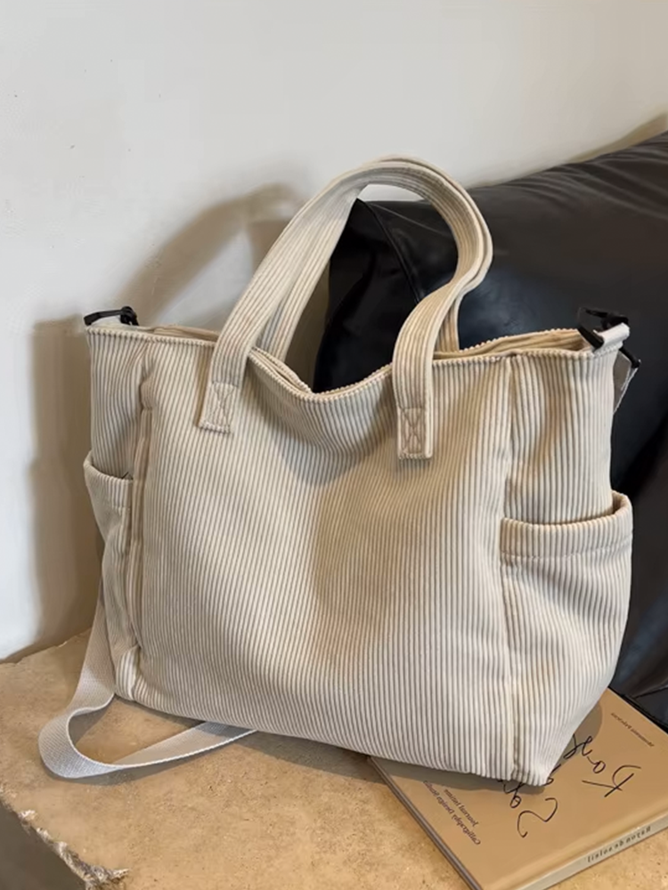 Tessa | Square Corduroy Shoulder Bag